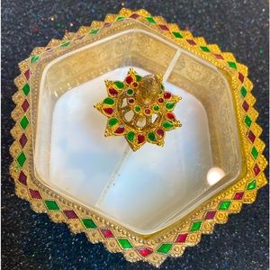 Y2K jewelry box hand painted granny collection storage